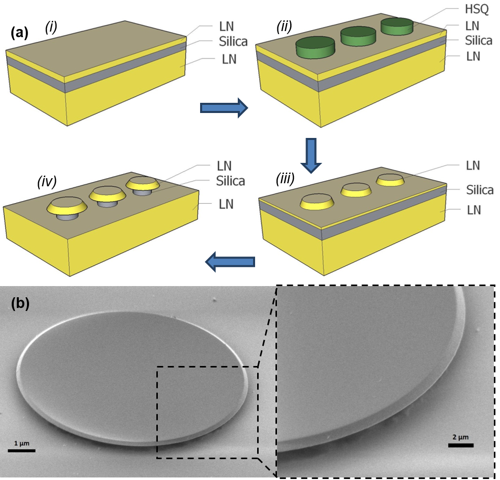 LN microdisk resonators